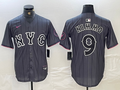 Men's New York Mets Brandon Nimmo #9 Graphite 2024 City Connect Limited Player Jersey1