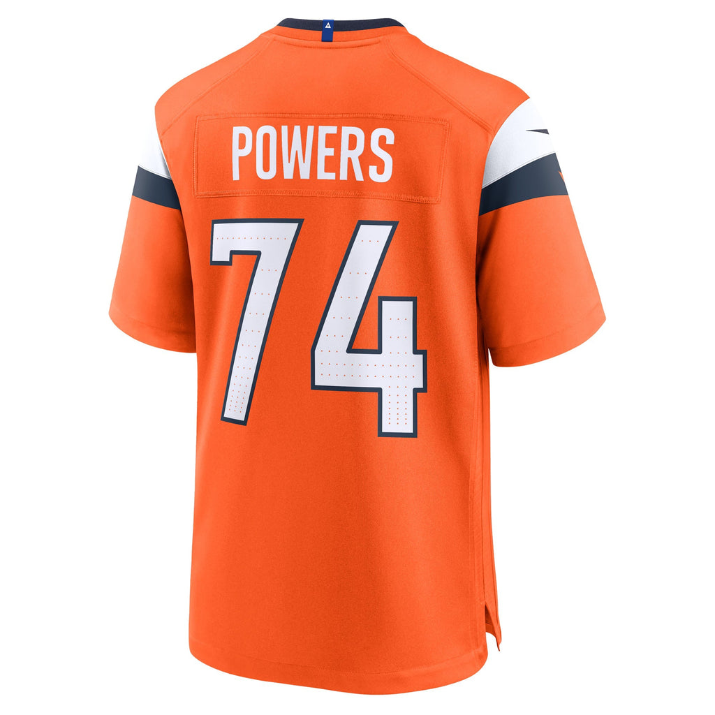 Denver Broncos Ben Powers Orange Team Game Jersey