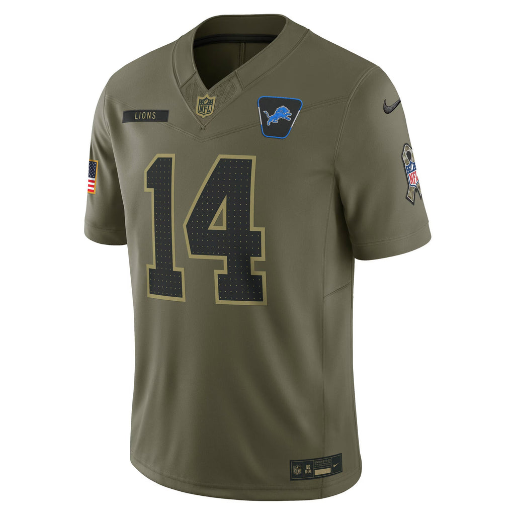 Detroit Lions Amon-Ra St. Brown Olive 2025 Salute to Service Limited Jersey