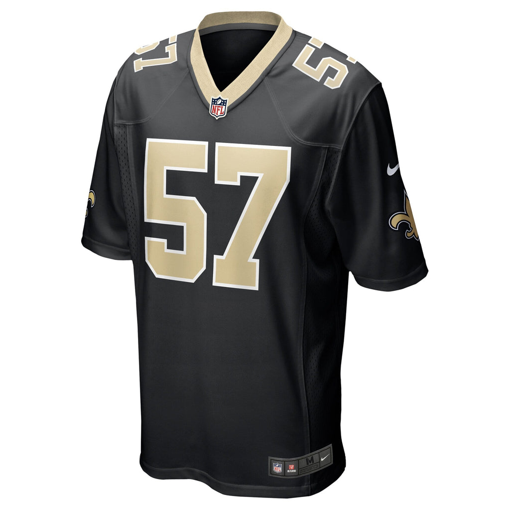 Niko Lalos New Orleans Saints Nike Team Game Jersey -  Black