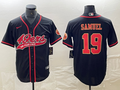 Men's San Francisco 49ers Deebo Samuel #19 Black Fashion jersey Joint Edition