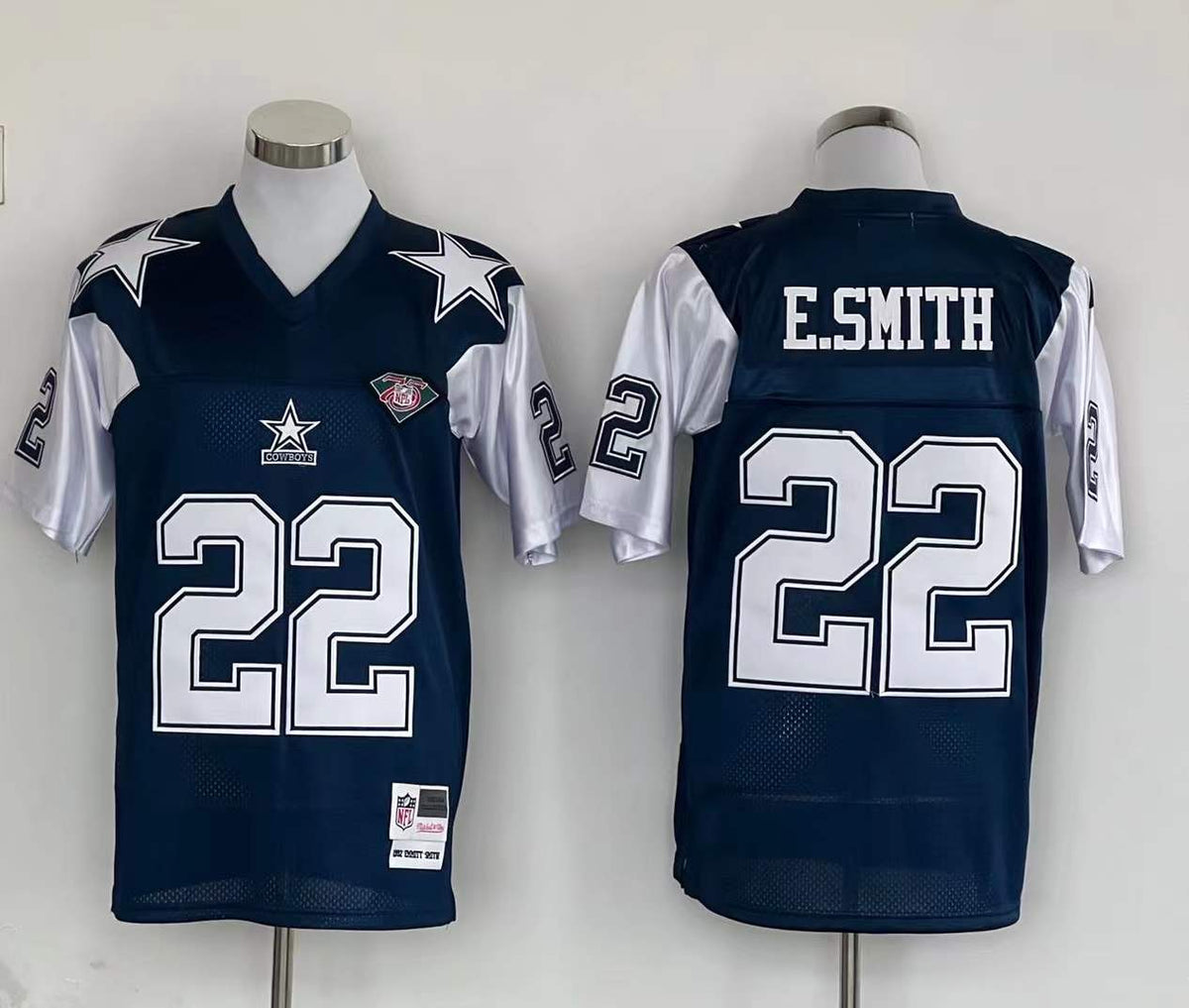 Men's Dallas Cowboys Emmitt Smith Navy Legacy Replica jersey