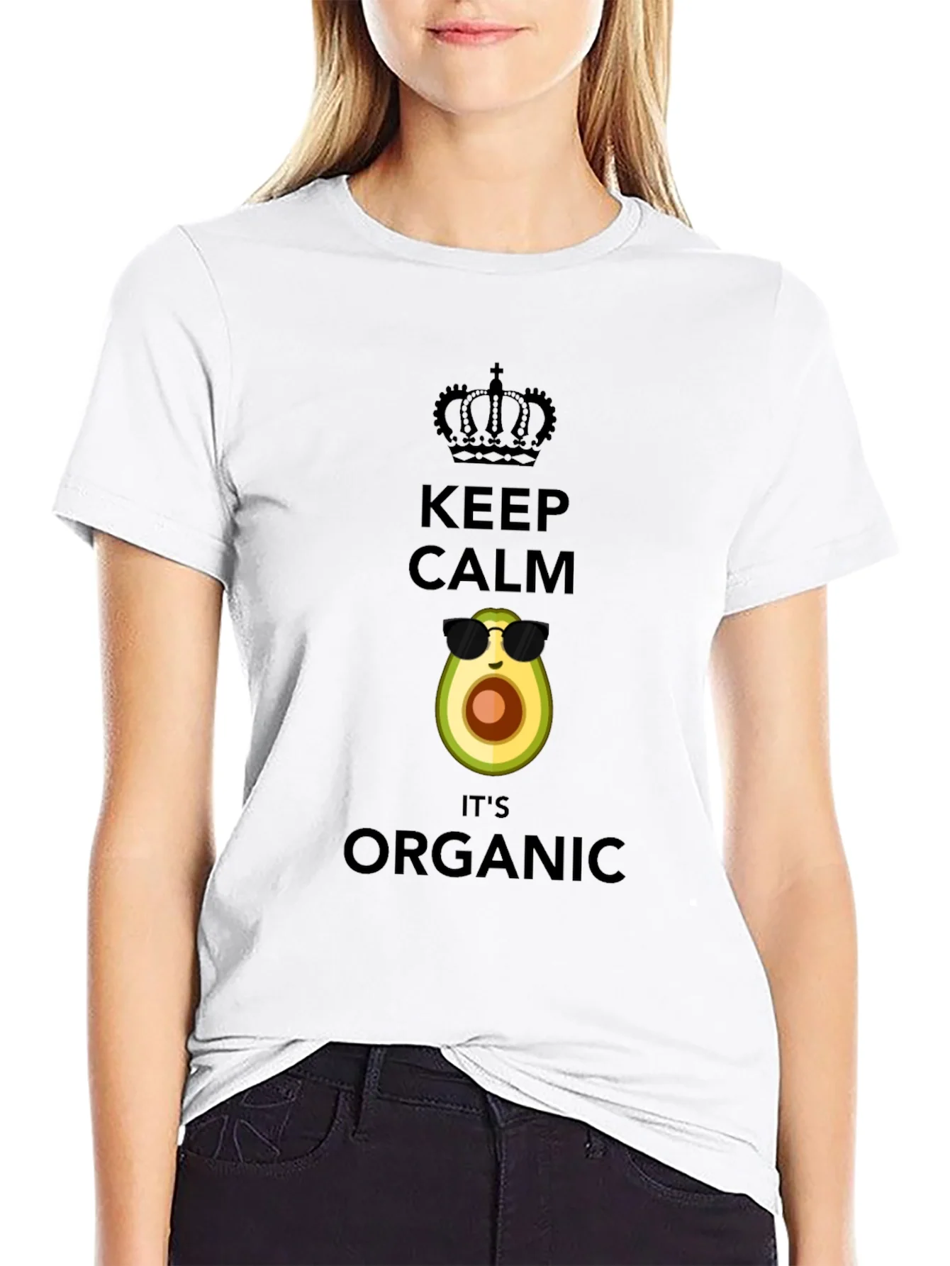 Keep Calm Its Organic Avocado T-Shirt