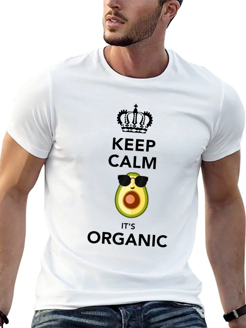 Keep Calm Its Organic Avocado T-Shirt