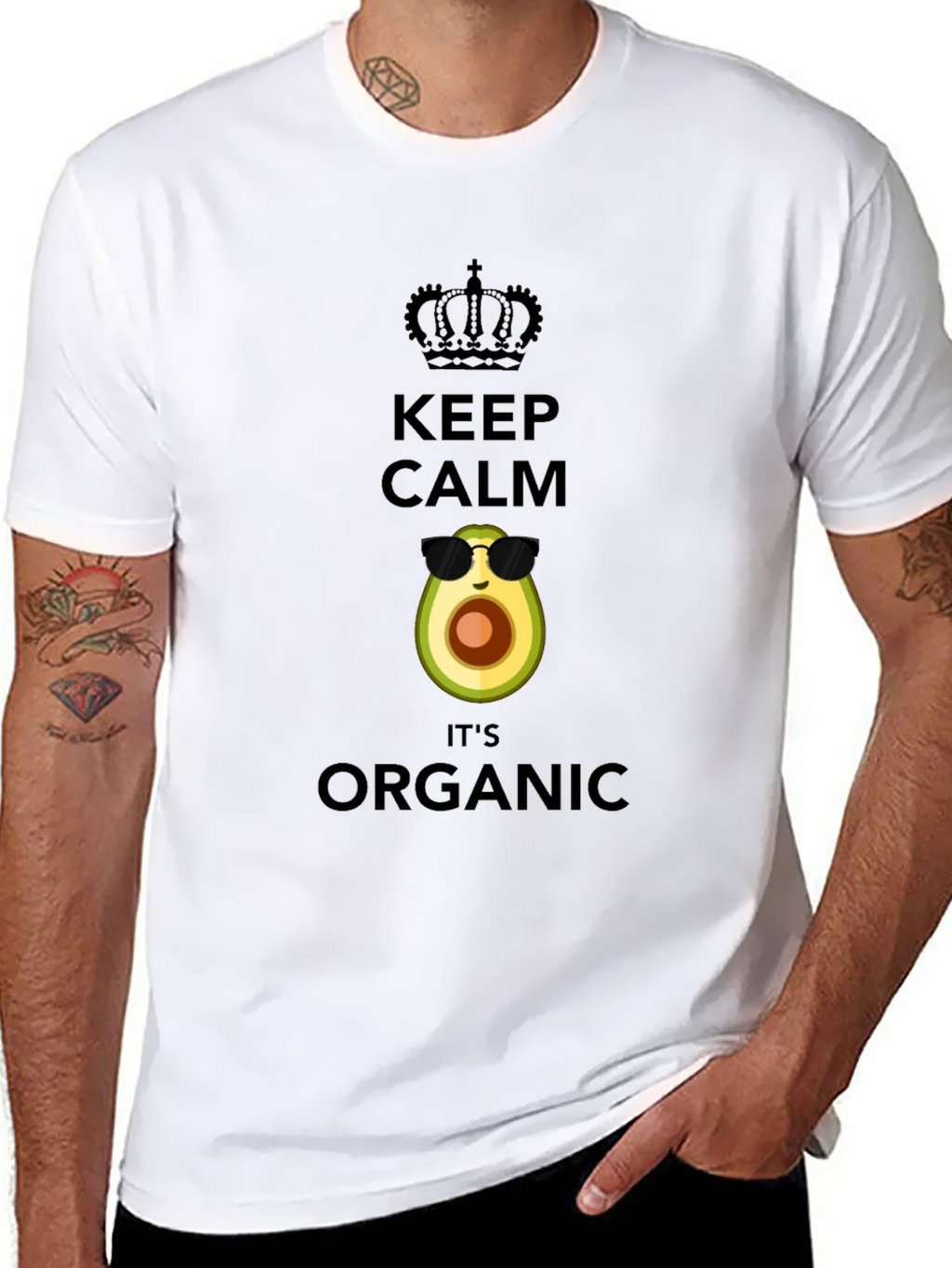 Keep Calm Its Organic Avocado T-Shirt