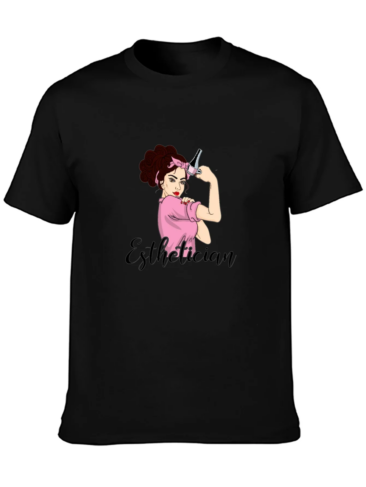 Esthetician Rosie the Riveter Graphic T-Shirt