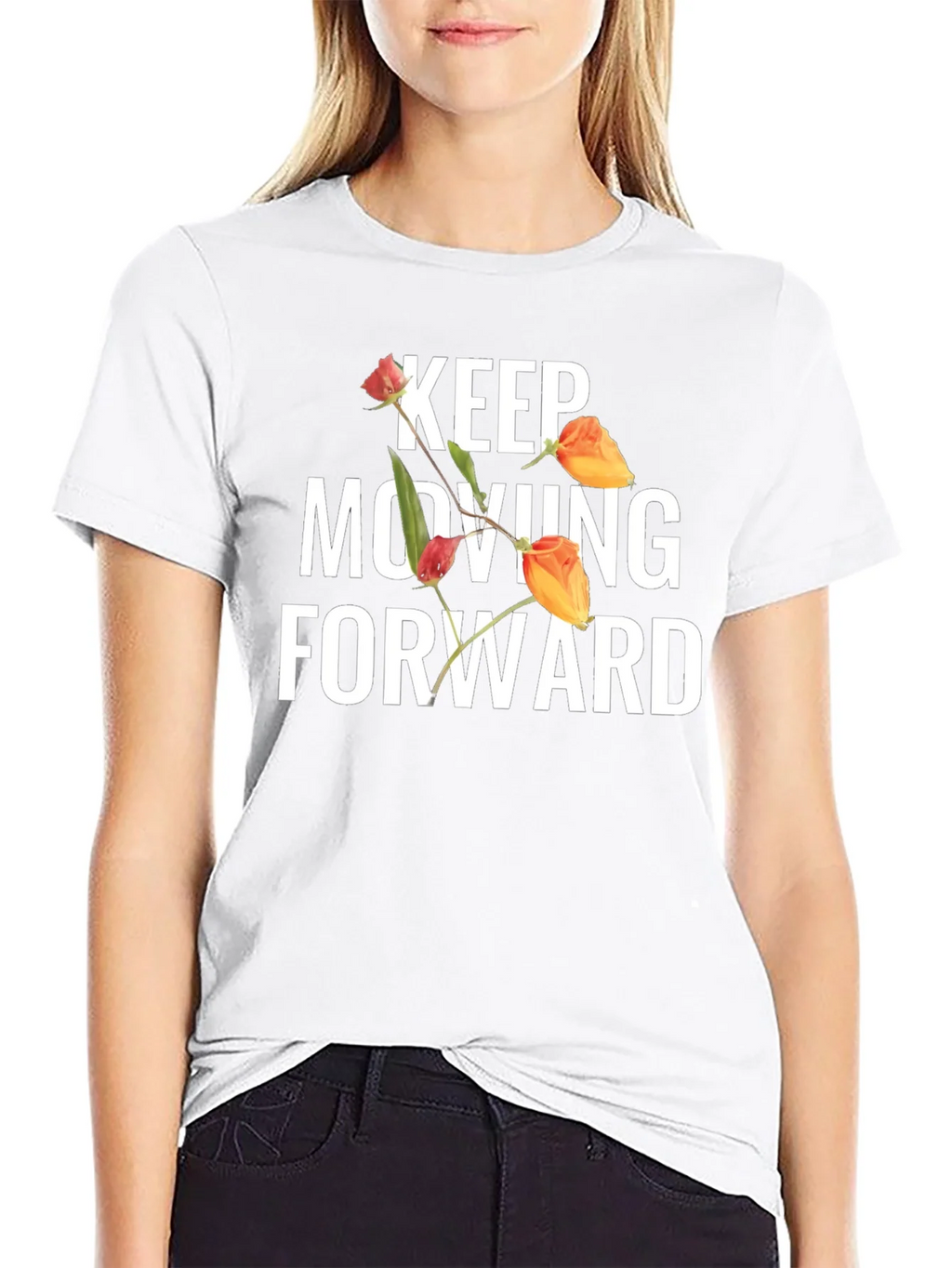 Keep Moving Forward Floral T-Shirt