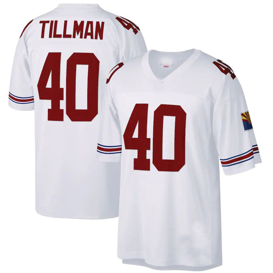 A.Cardinals #40 Pat Tillman White Retired Player Legacy Replica Jersey Stitched American Football Jerseys