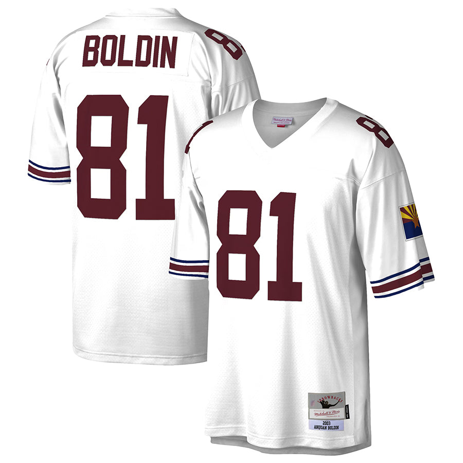 A.Cardinals #81 Anquan Boldin Player White Legacy Replica Football Jerseys