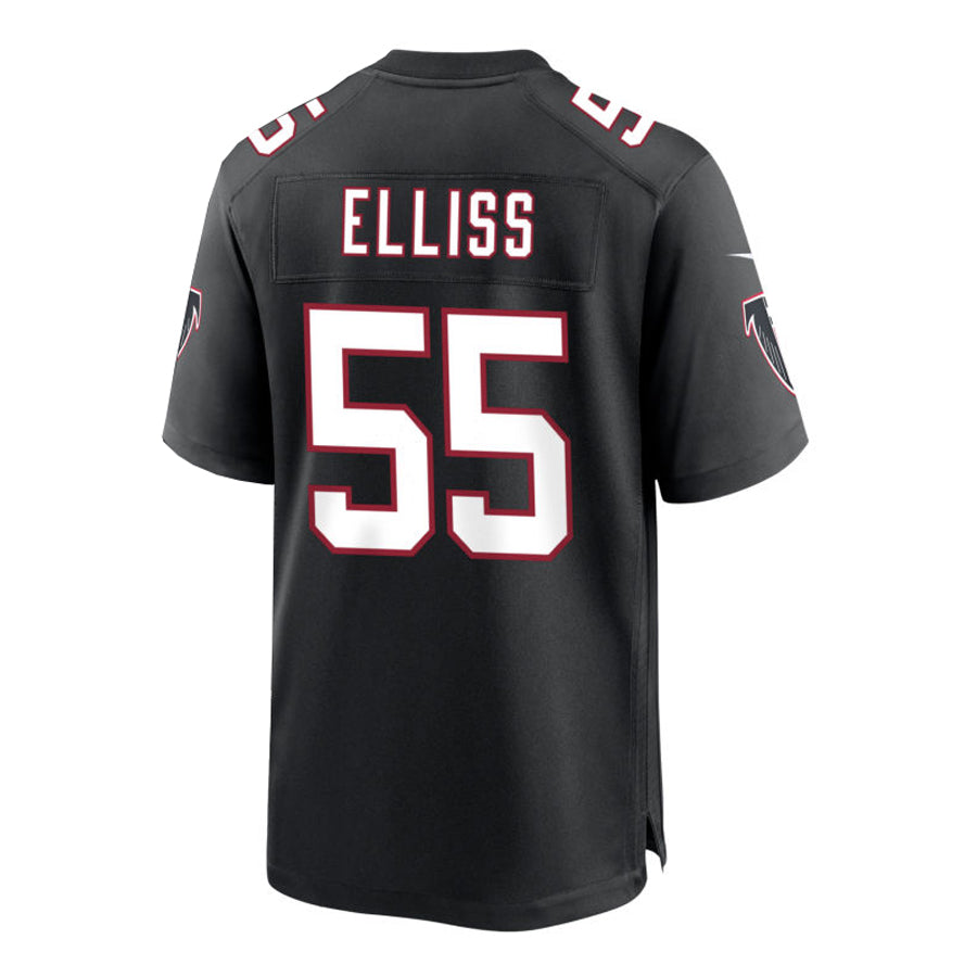 A.Falcons #55 Kaden Elliss Alternate Retired Game Jersey Black Stitched American Football Jerseys