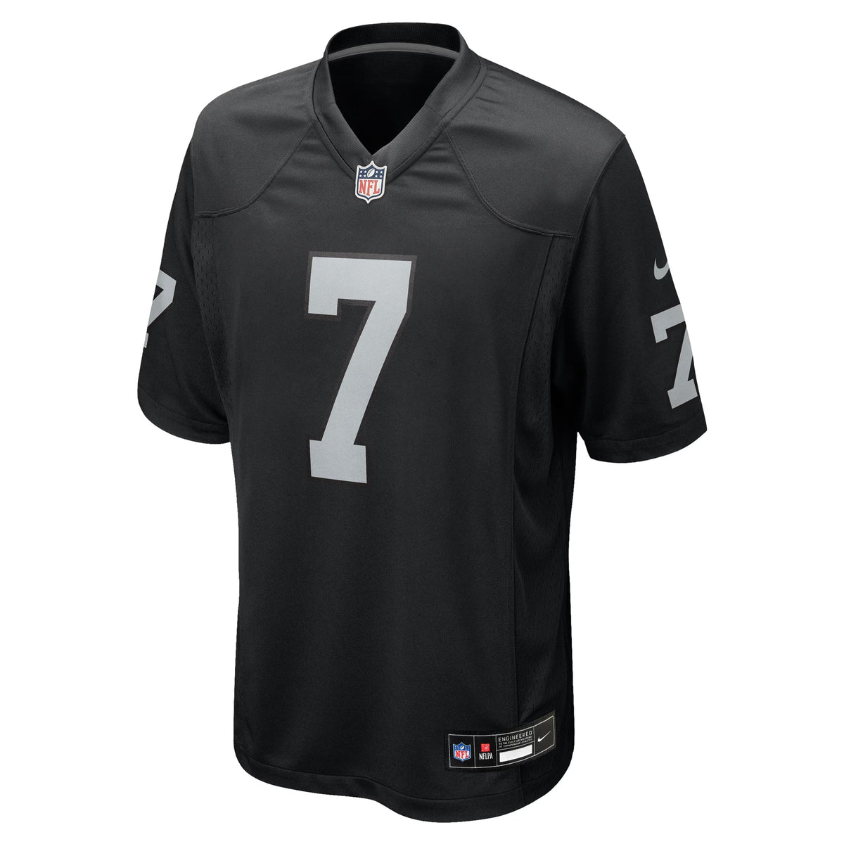 Las Vegas Raiders Geno Smith Black Game Player Jersey