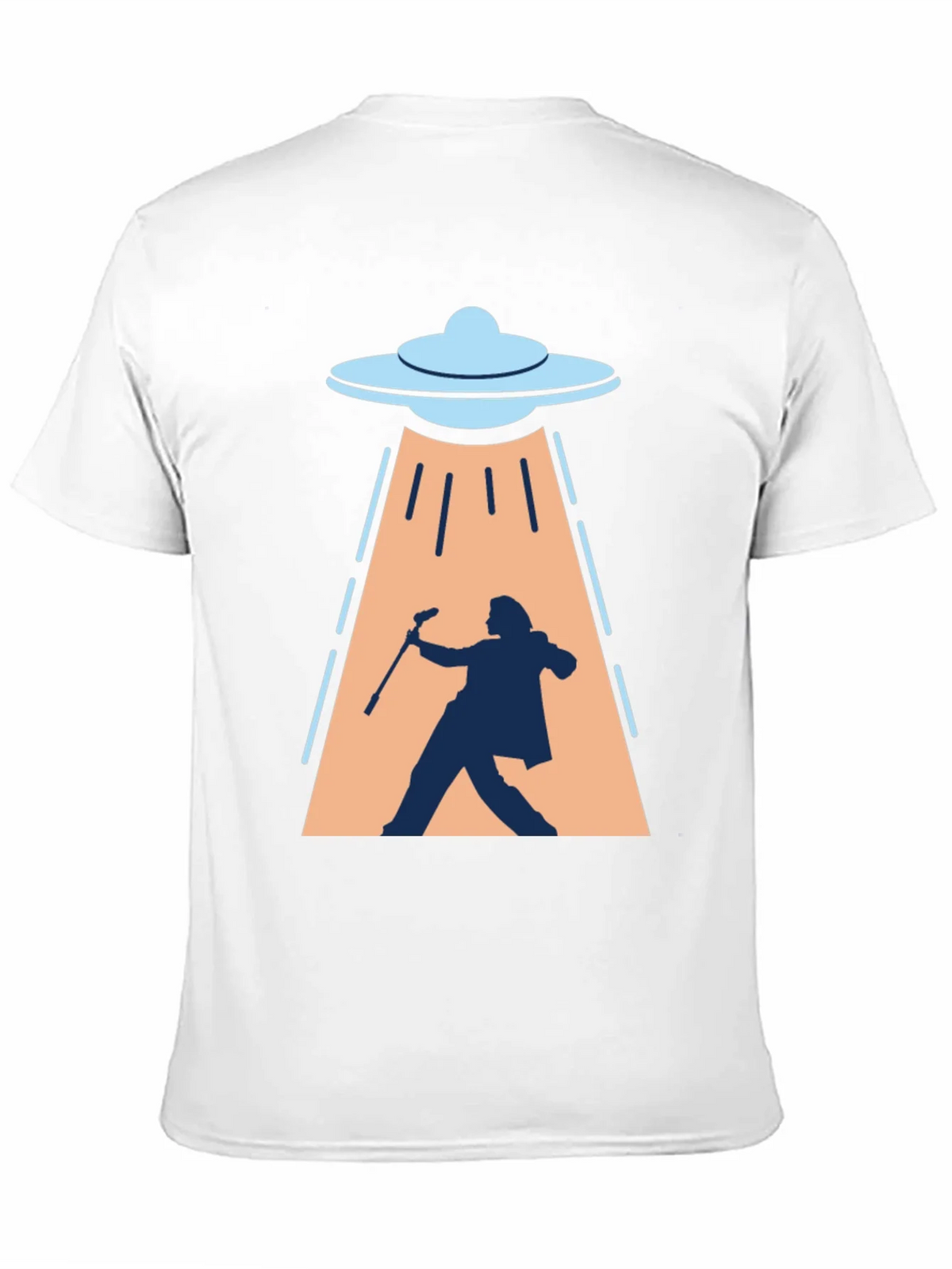 UFO Abduction T-Shirt: Silhouette Design