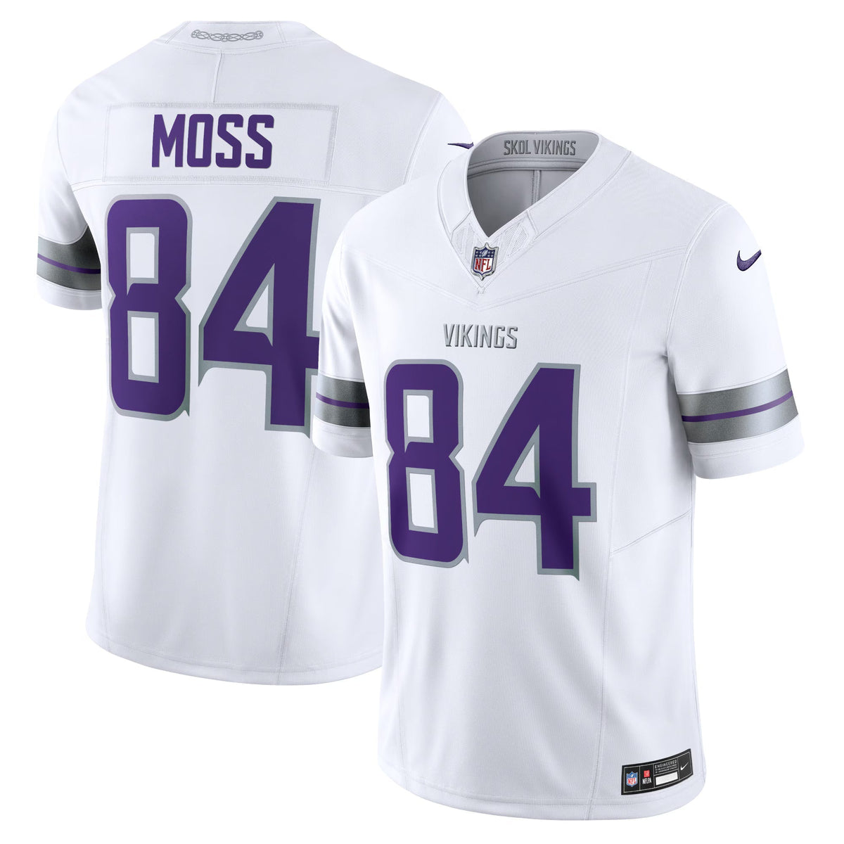 Minnesota Vikings Randy Moss White Alternate Vapor F.U.S.E. Retired Player Limited Jersey