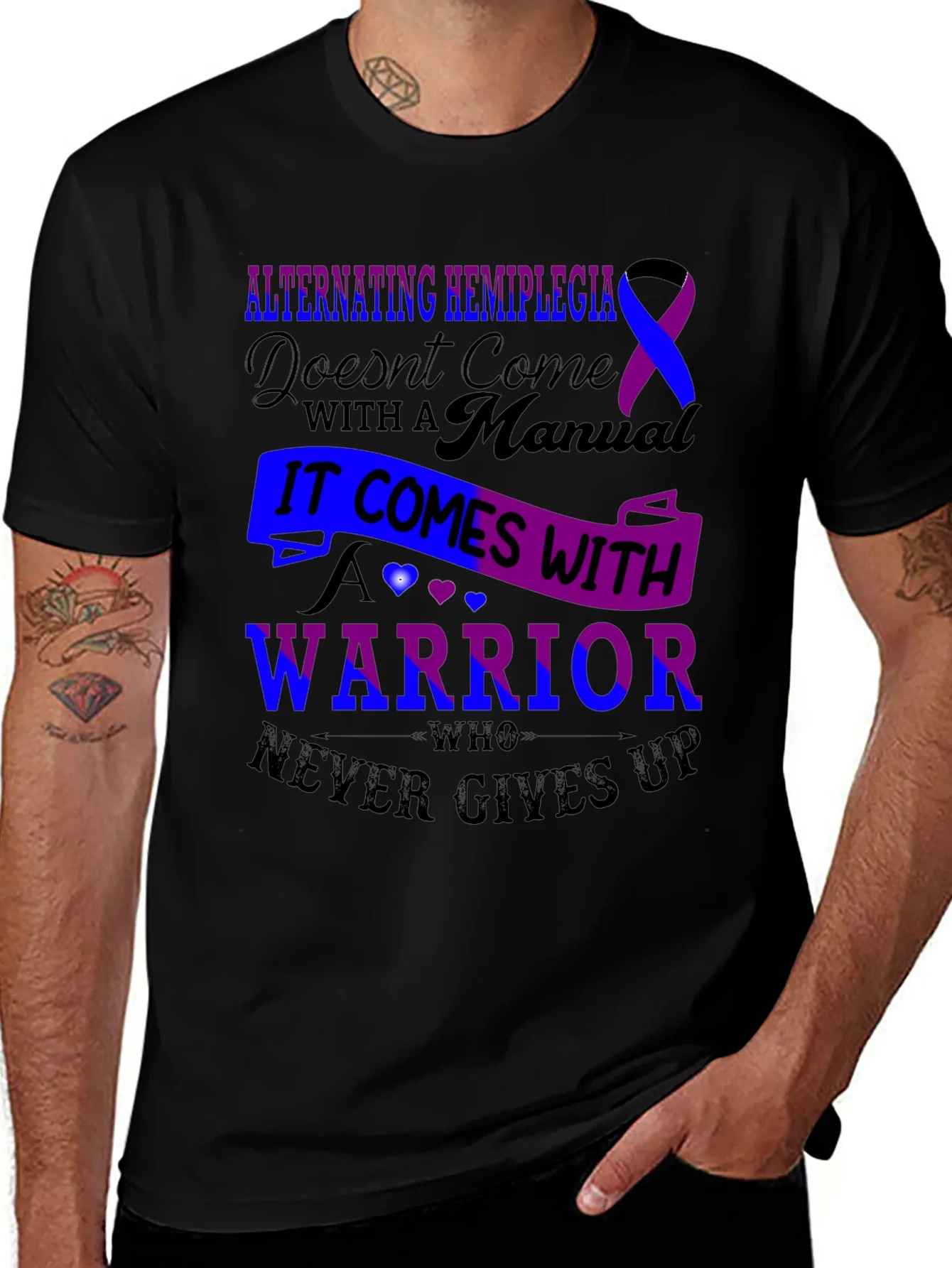 Alternating Hemiplegia Warrior Graphic Tee