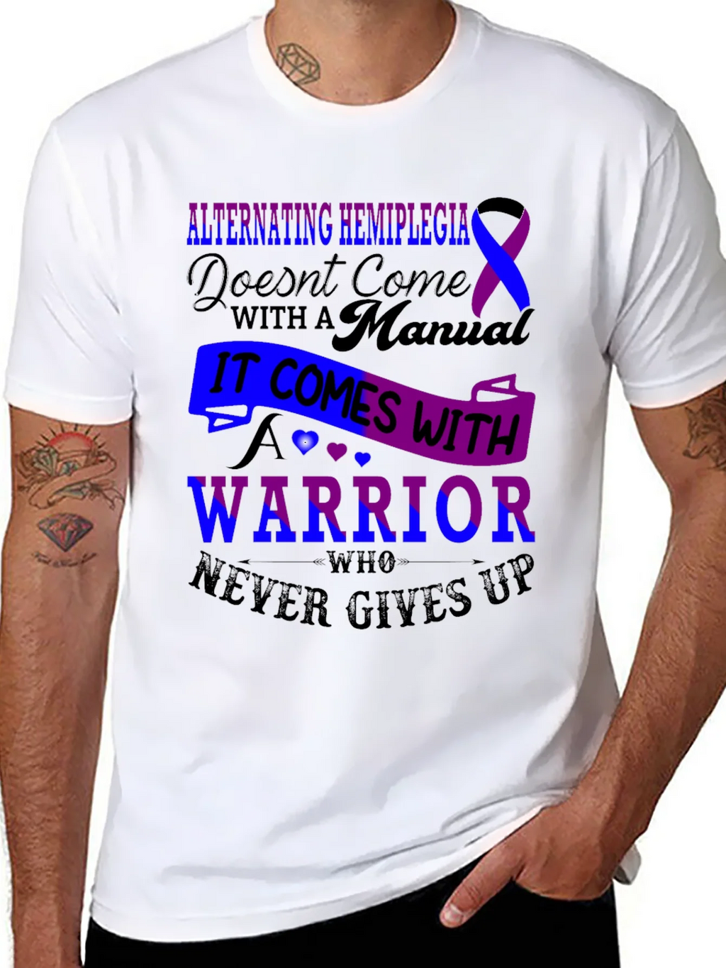 Alternating Hemiplegia Warrior Graphic Tee