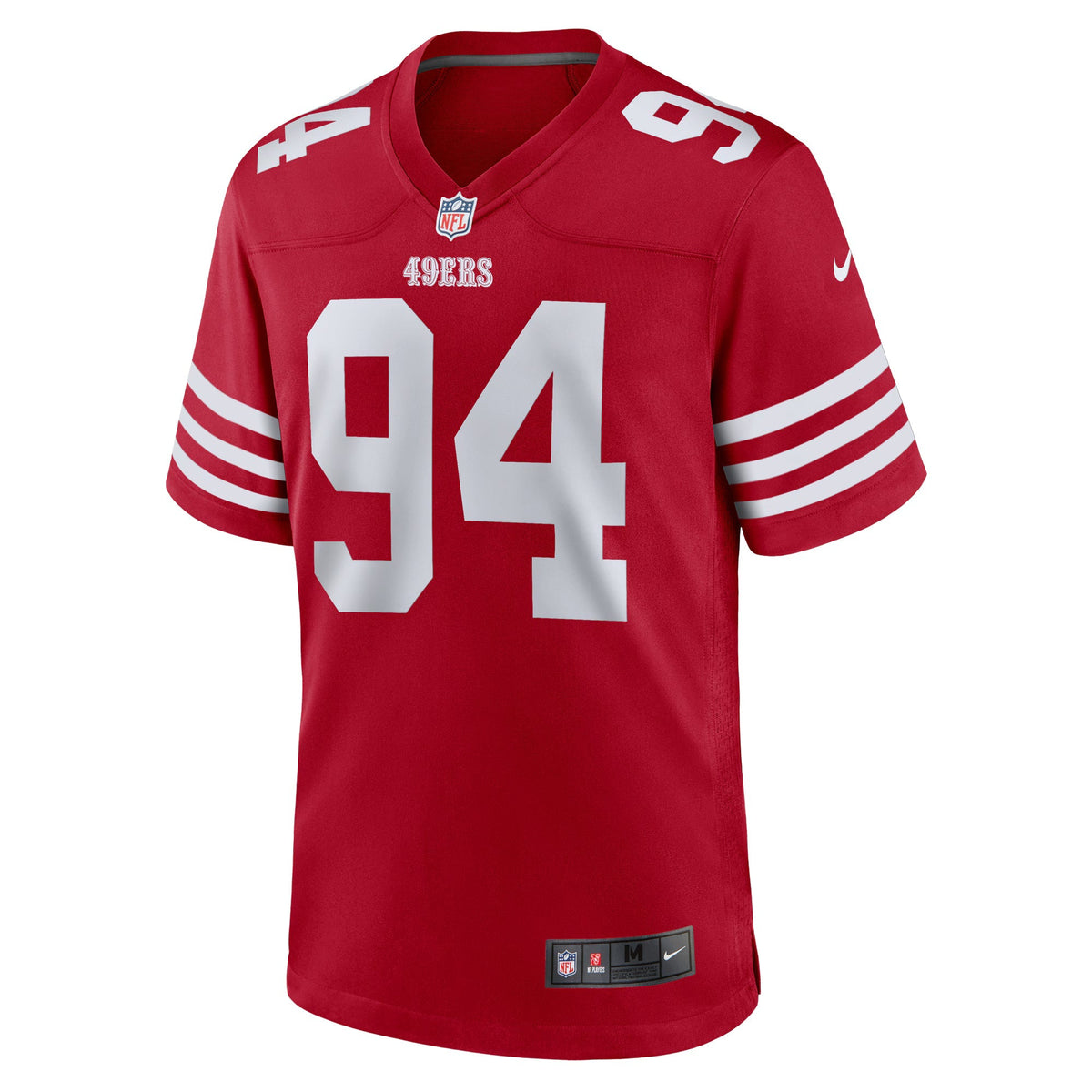 San Francisco 49ers Yetur Gross-Matos Scarlet Team Game Jersey