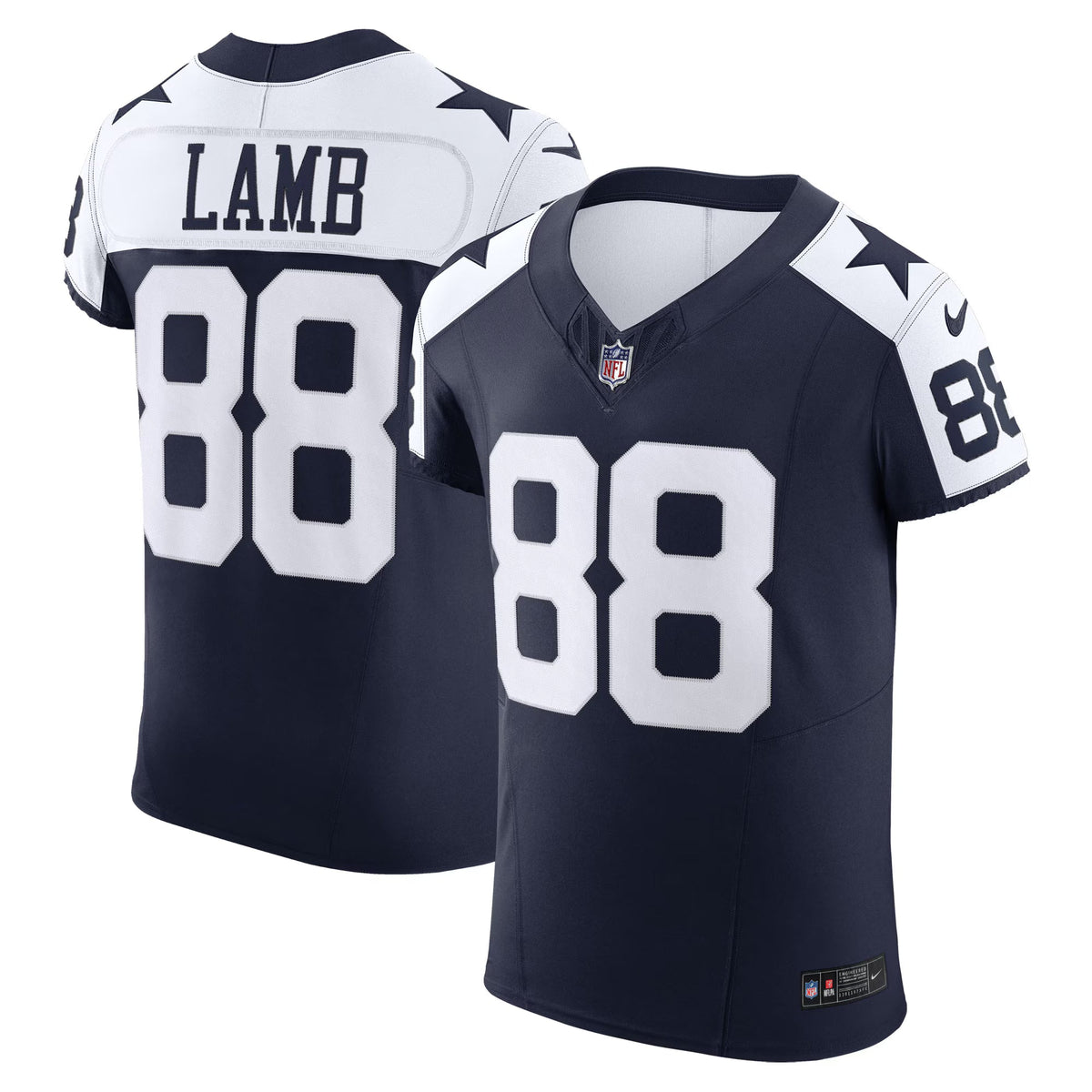 Dallas Cowboys CeeDee Lamb Navy Alternate Vapor F.U.S.E. Elite Jersey