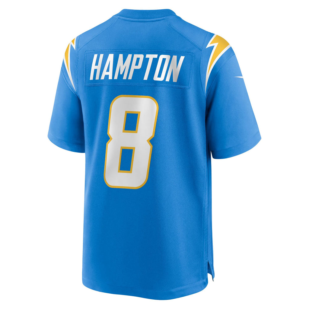 Los Angeles Chargers Omarion Hampton Powder Blue 2025 NFL Draft First Round Pick Game Jersey