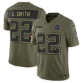 Dallas Cowboys Emmitt Smith Olive 2025 Salute to Service Retired Limited Jersey