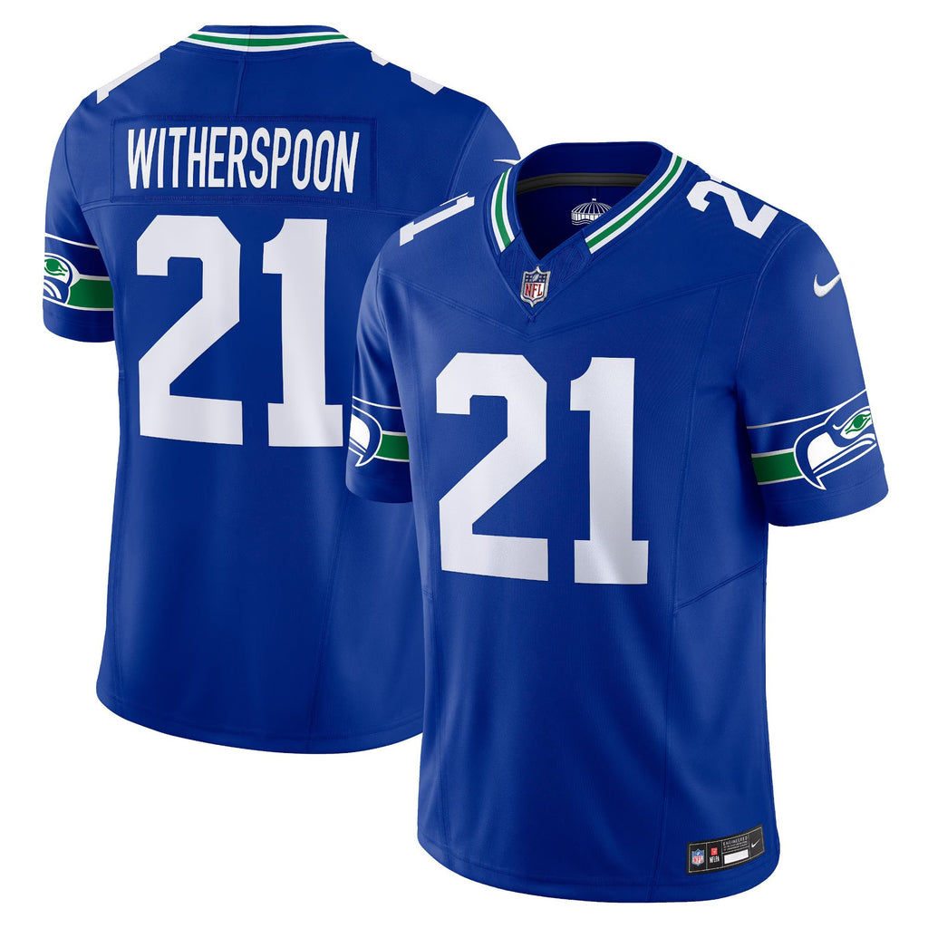 Seattle Seahawks Devon Witherspoon Royal Alternate Vapor F.U.S.E. Limited Jersey