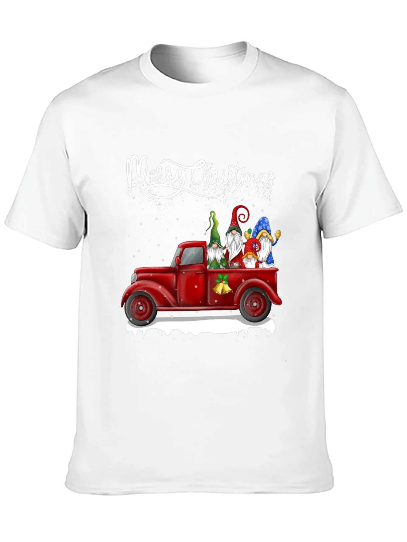 Merry Christmas Gnome Truck T-Shirt