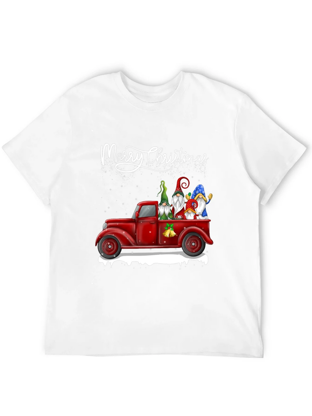 Merry Christmas Gnome Truck T-Shirt