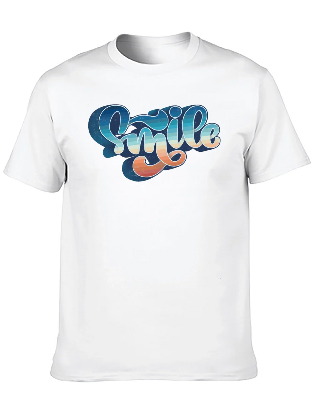 Retro Smile Graphic Black Tee