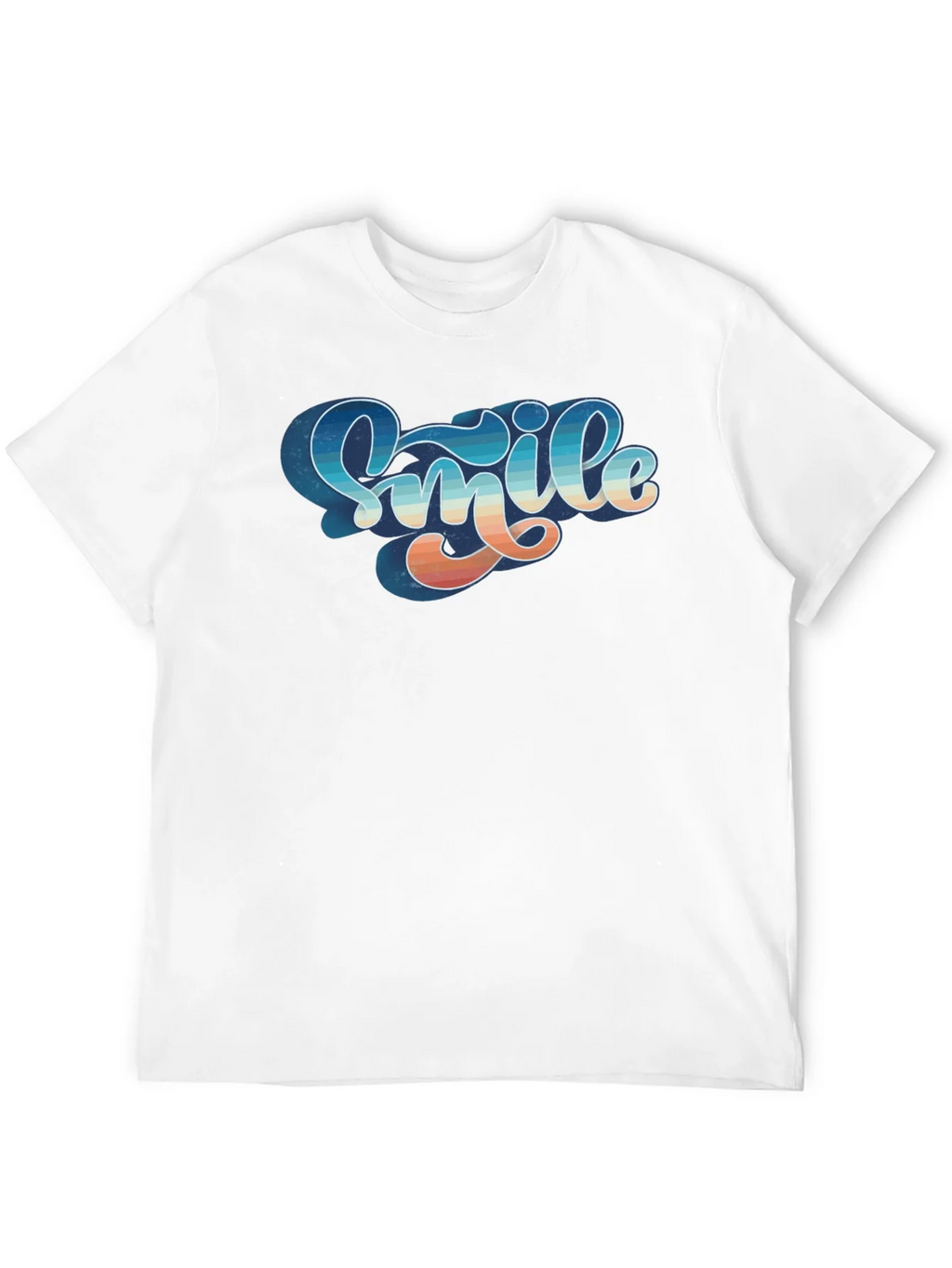 Retro Smile Graphic Black Tee