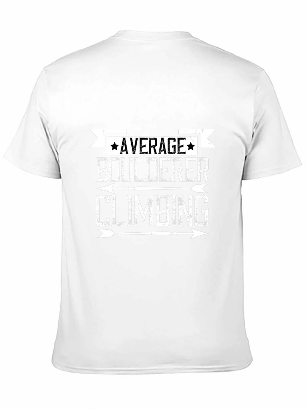 Average Boulderer Climbing T-Shirt - Black Graphic Tee