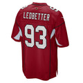 A.Cardinal #93 Jonathan Ledbetter Cardinal Game Jersey Stitched American Football Jerseys