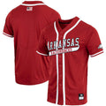 A.Razorbacks Replica Full-Button Baseball Jersey Cardinal Stitched American College Jerseys