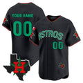 Custom Houston Astros Mexico Texas Patch Vapor Premier Limited V3 All Stitched Baseball Jersey