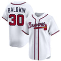 Atlanta Braves #30 Drake Baldwin White 2025 Home Limited Stitched Baseball Jersey