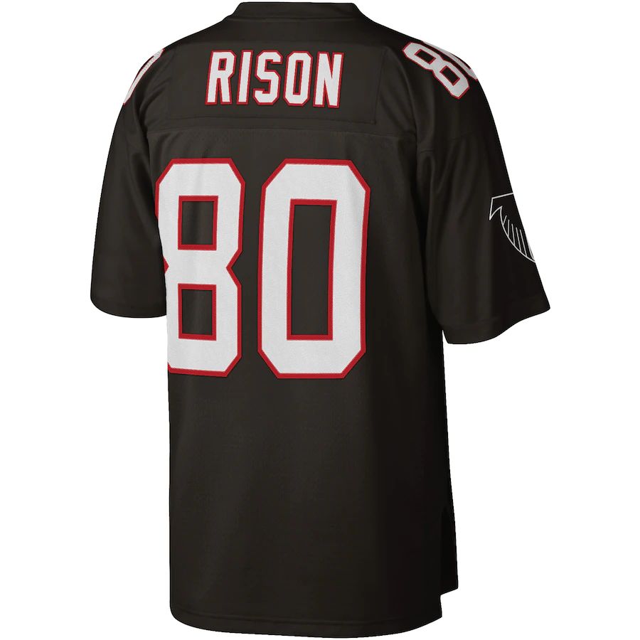 A.Falcons #80 Andre Rison Black Legacy Replica Jersey Stitched American Football Jerseys