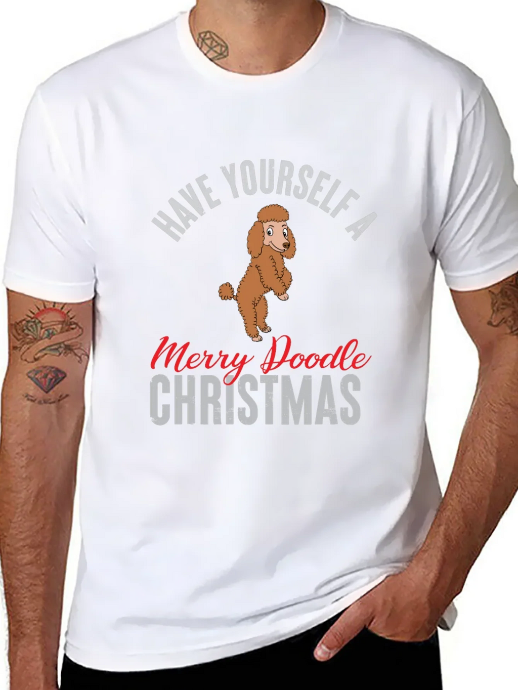Merry Doodle Christmas T-Shirt