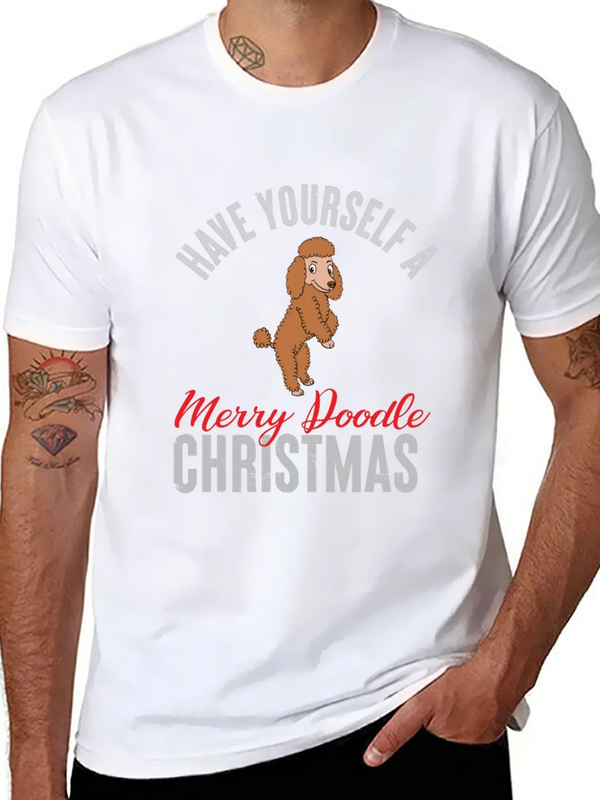 Merry Doodle Christmas T-Shirt
