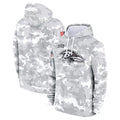 B.Ravens Player Military Hoodie Arctic Camo Salute To Service Football Jerseys
