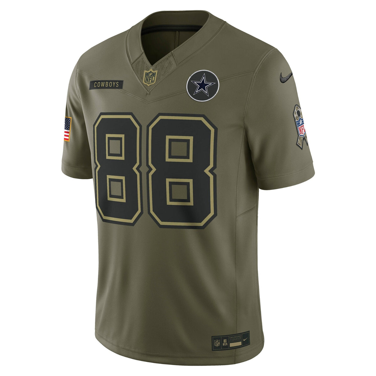 Dallas Cowboys CeeDee Lamb Olive 2025 Salute to Service Limited Jersey