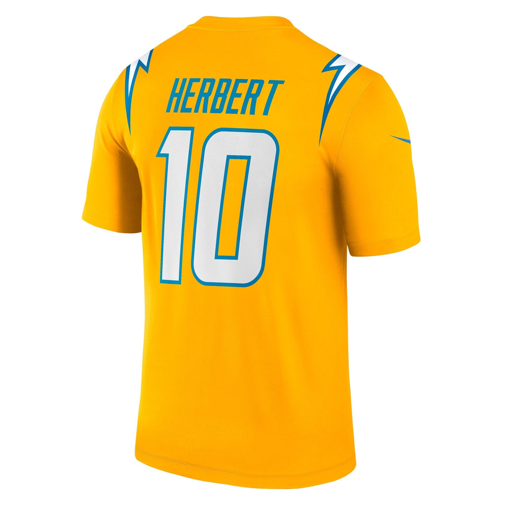 Los Angeles Chargers Justin Herbert Gold Alternate Charger Power Legend Player Performance Top