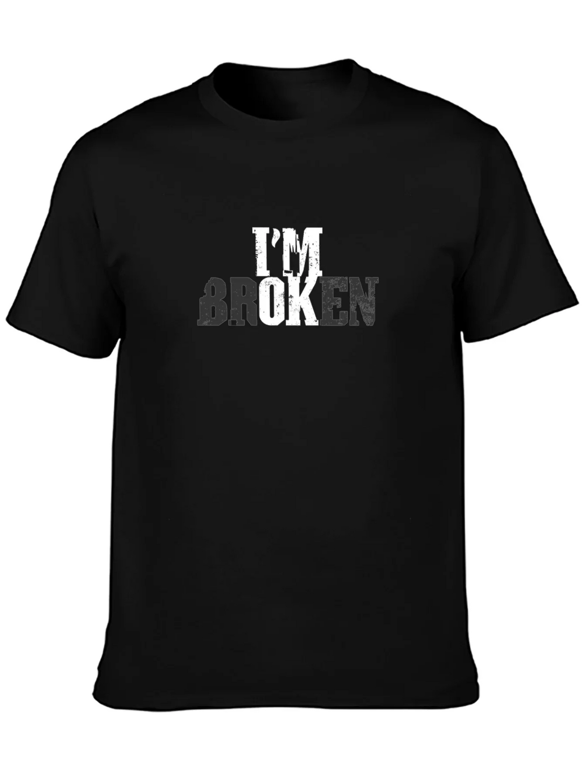 Im Broken Graphic T-Shirt - Distressed Print