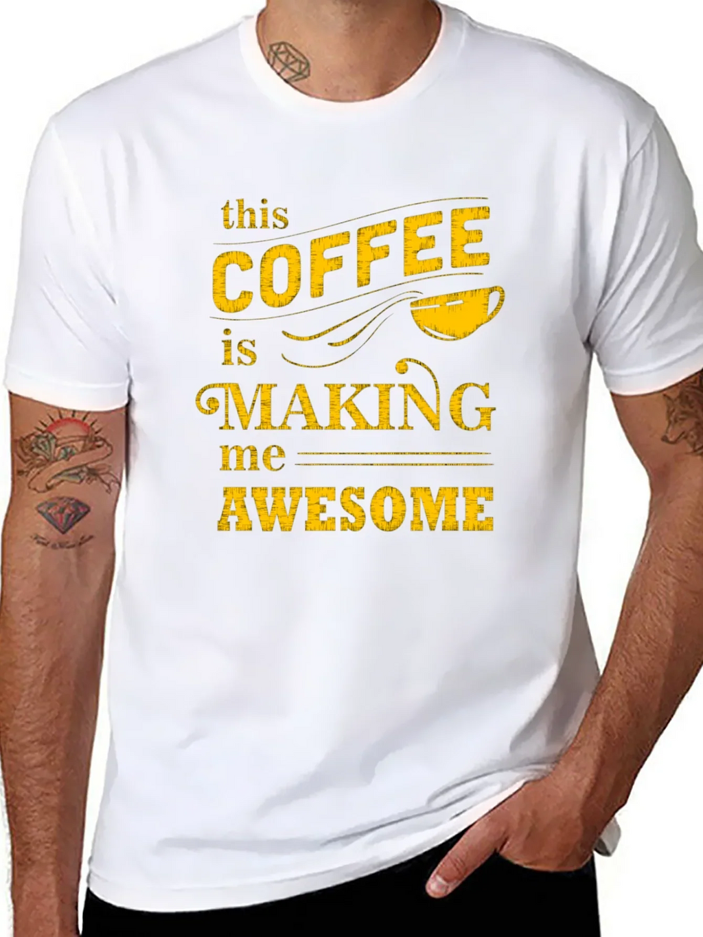 Coffee Making Me Awesome Graphic Tee
