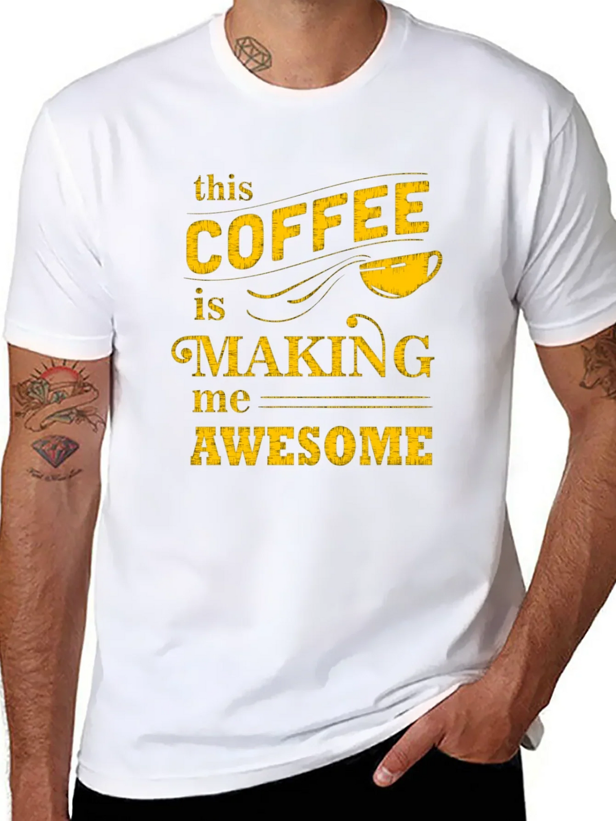 Coffee Making Me Awesome Graphic Tee
