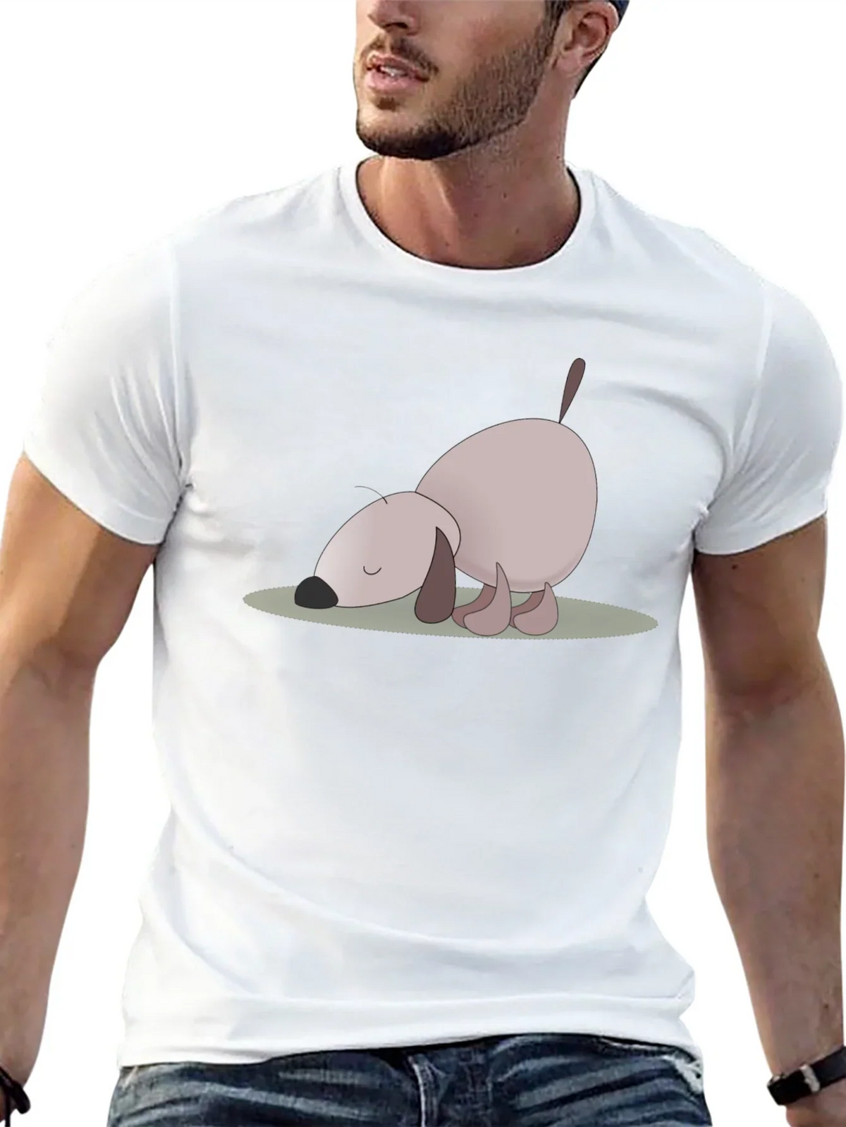 Cute Cartoon Dog Graphic Tee