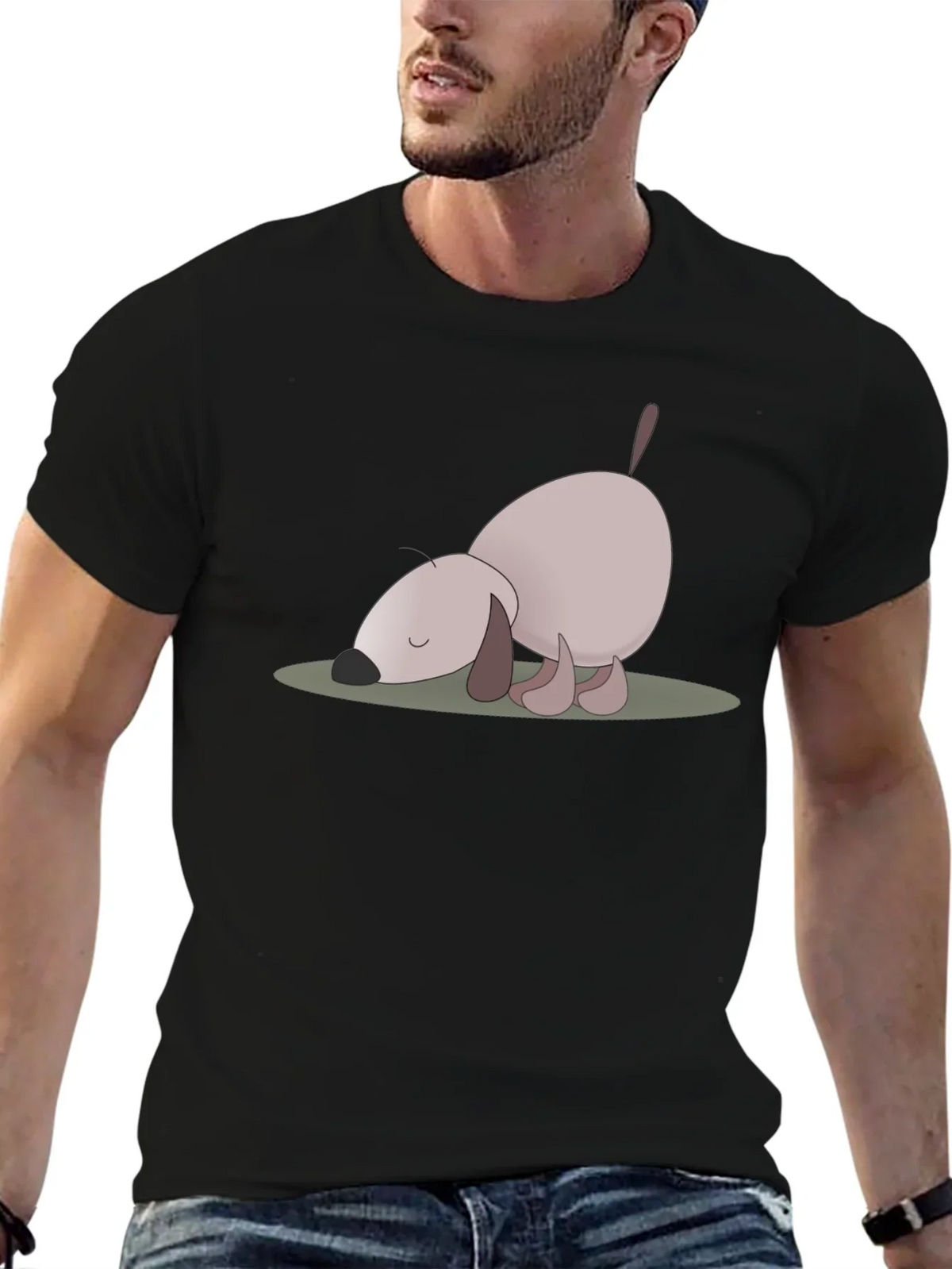 Cute Cartoon Dog Graphic Tee