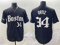 Boston Red Sox #34 David Ortiz Black Gothic Vapor Limited Stitched Baseball Jersey