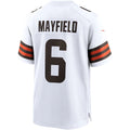 C.Browns #6 Baker Mayfield White Player Game Jersey Stitched American Football Jerseys