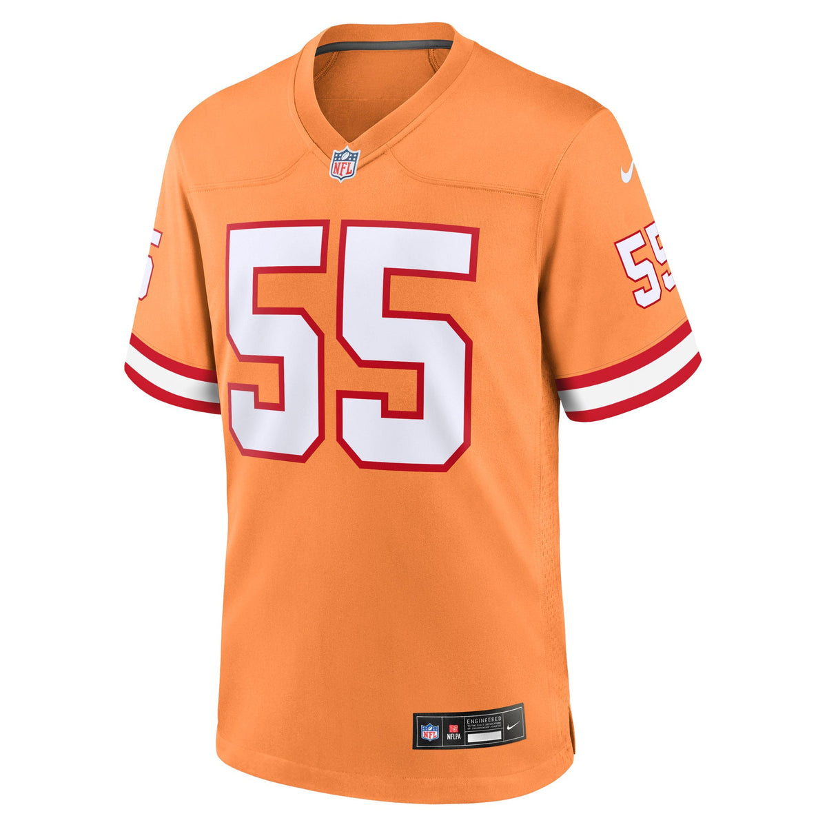 Tampa Bay Buccaneers Derrick Brooks Orange Throwback Game Jersey