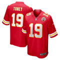 Kansas City Chiefs Kadarius Toney Red Game Player Jersey