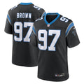 Carolina Panthers Bobby Brown Black Team Game Jersey