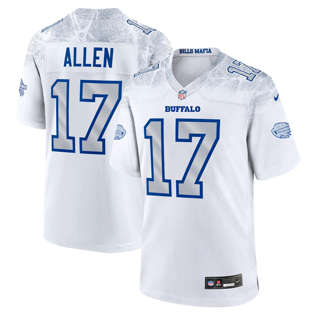 Buffalo Bills Josh Allen White 2025 Rivalries Collection Game Jersey